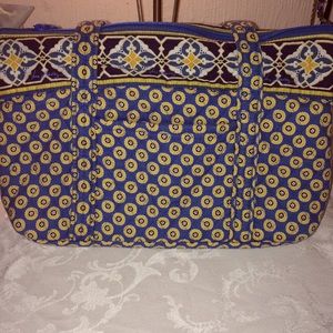 Vera Bradley vintage blue and yellow purse